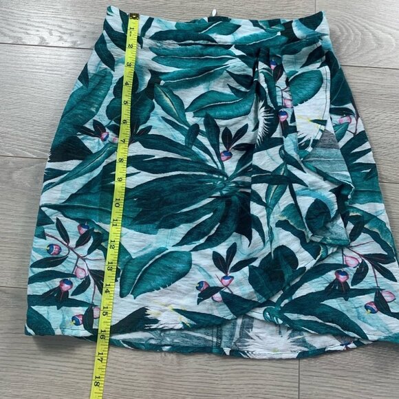 Anna Glover H&M Patterned Wrapover Mini Skirt - Picture 11 of 12